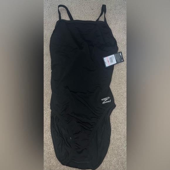 Speedo Women's Swimsuit One Piece Endurance+ Flyback, Black, Size 10/36 - Picture 1 of 13